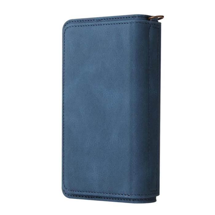 A-One Brand - iPhone 17 Air Konstläder Plånboksfodral Zipper Rem