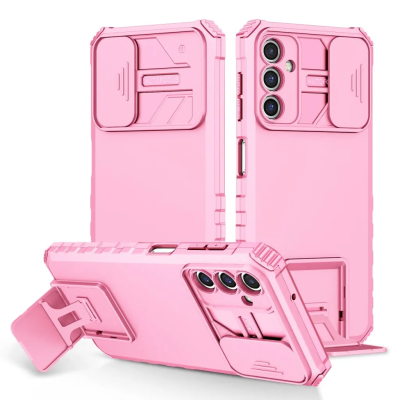 Galaxy A14 5G/4G Mobilskal Stöttåligt Kickstand - Rosa