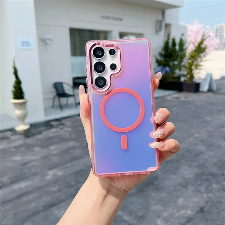 Galaxy S25 Ultra Mobilskal Magsafe TPU - Rosa (Rosa) | 2353 | AlltMobil