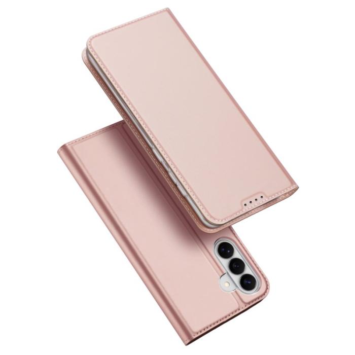 Dux Ducis - DUX DUCIS Mobilskal till Samsung Galaxy S26 Äkta Läder Ställ- Rosa