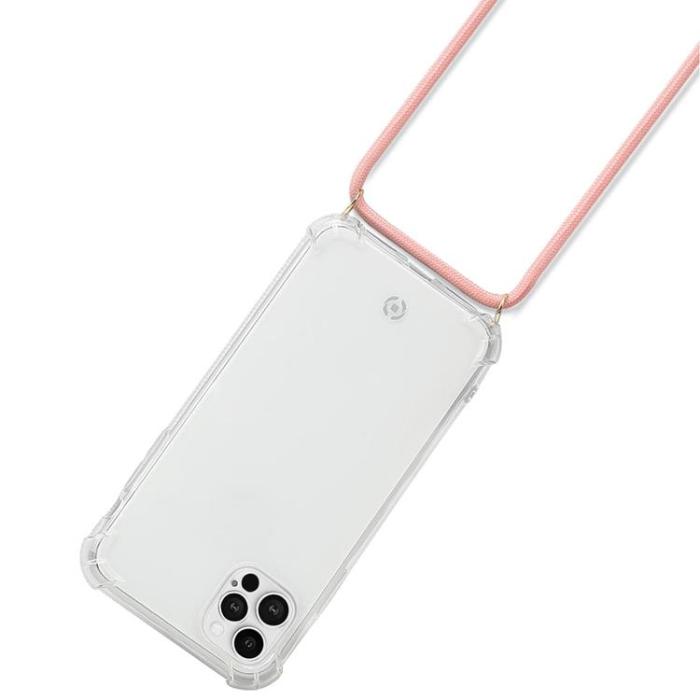 UTGATT1 - CELLY Halsrem För iPhone 13 - Svart/Rosa