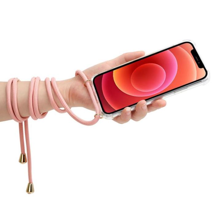 UTGATT1 - CELLY Halsrem För iPhone 13 - Svart/Rosa