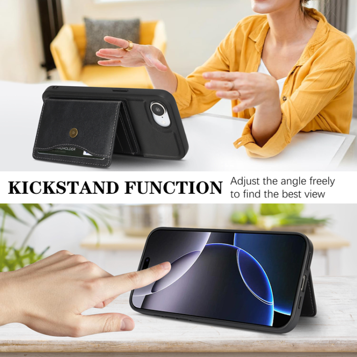 A-One Brand - iPhone 16e Mobilskal MagSafe Detachable Korthållare