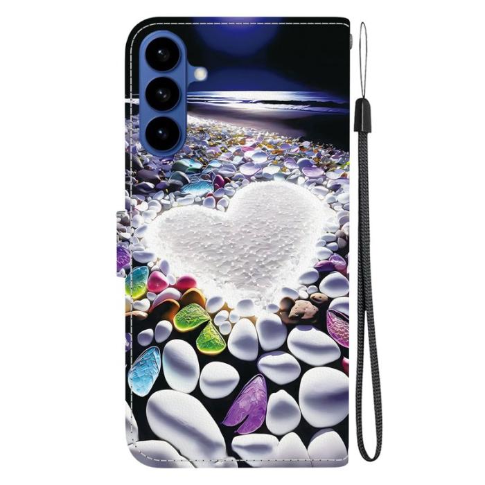 OEM - Samsung Galaxy S26 / S26 Pro Plånboksfodral Mönstertryck Konstläder - Hjärta