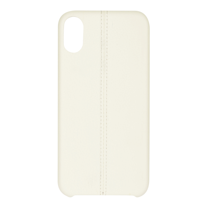 UTGATT5 - Essentials PU Stripe Cover till iPhone XR - Vit