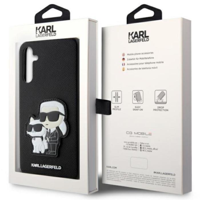 KARL LAGERFELD - Karl Lagerfeld Galaxy A34 5G Mobilskal Saffiano Karl&Choupette