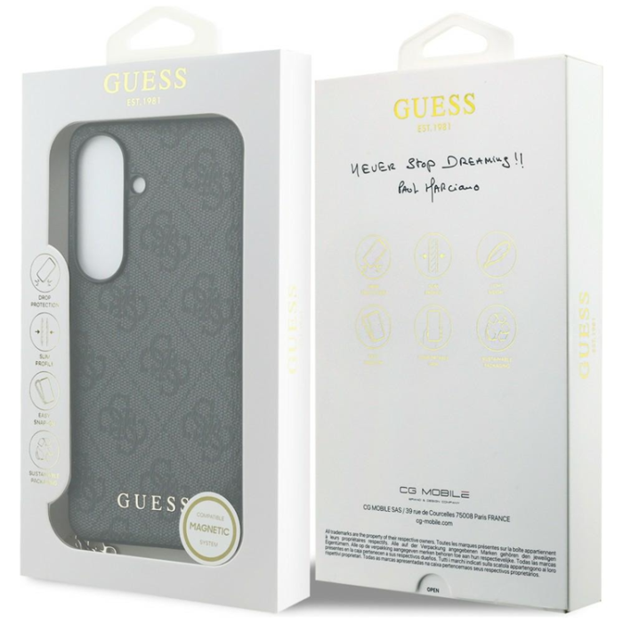 Guess - Guess Mobilskal För Galaxy S26 MagSafe 4G Classic Logo Charm - Svart