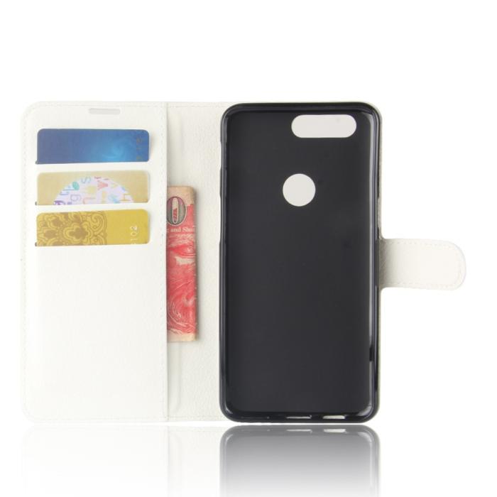 UTGATT1 - Litchi Plånboksfodral OnePlus 5T - Vit