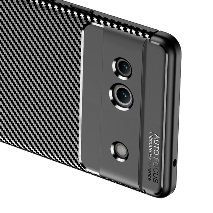 A-One Brand - Google Pixel 7a Mobilskal Carbon Fiber - Svart