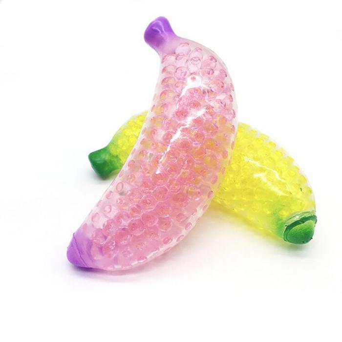 UTGATT5 - Fidget Banan Squeeze - Sensory Toy - Yellow