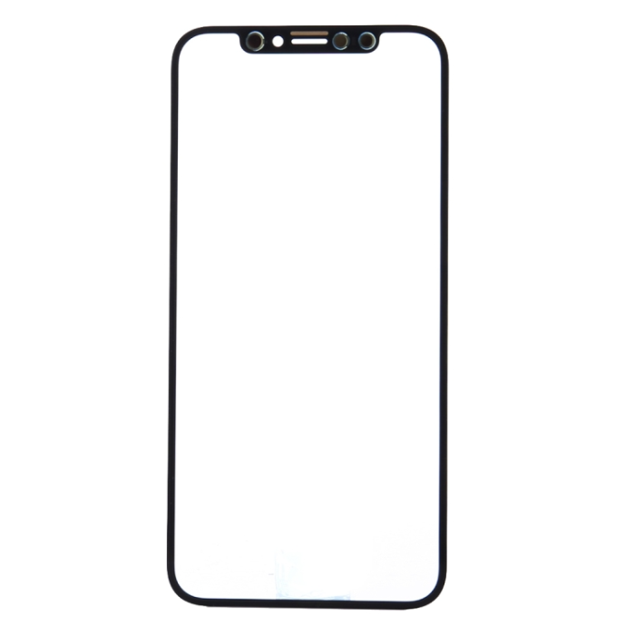 SpareParts - iPhone X Glas med ram - Svart