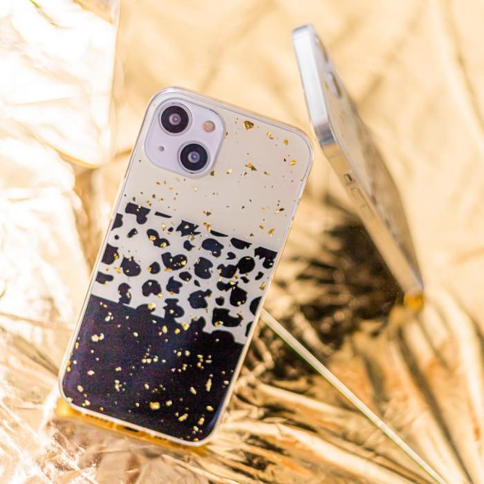 OEM - Guldig leopardmönstrad skal till Samsung Galaxy A73 5G