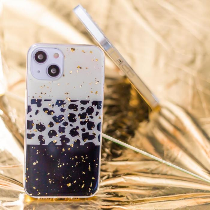 OEM - Guldig leopardmönstrad skal till Samsung Galaxy A73 5G