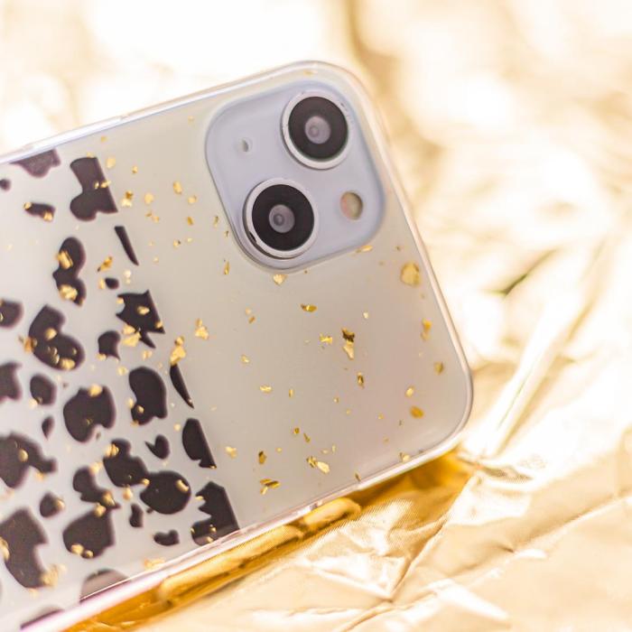 OEM - Guldig leopardmönstrad skal till Samsung Galaxy A73 5G