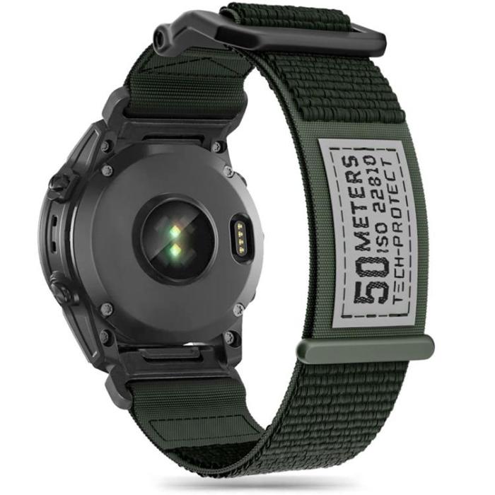 Tech-Protect - Tech-Protect Garmin Fenix 5X/6X/7X Armband Scout Grön