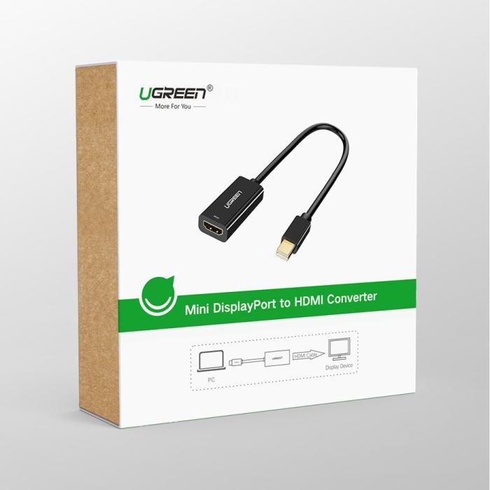Ugreen - Ugreen 4K HDMI female Mini DisplayPort Thunderbolt 2.0 Kabel Vit