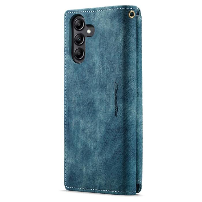 Caseme - CASEME Galaxy A24 4G Plånboksfodral C30 Zipper - Blå