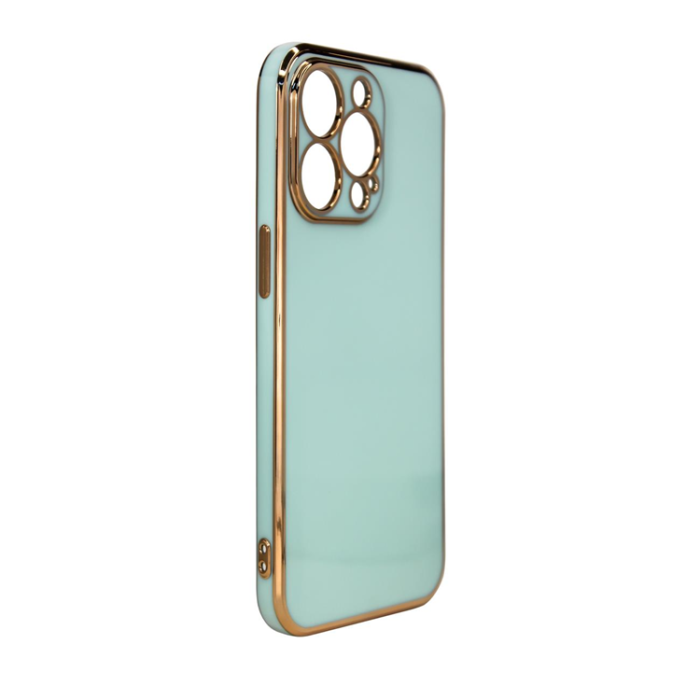 OEM - iPhone 12 Pro Max Skal Lighting Med Gelram - Mint