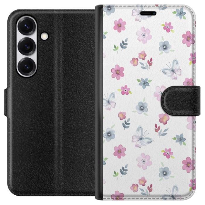 iSecrets - Plånboksfodral till Samsung Galaxy S25 med Blommor och fjärillar