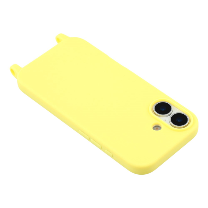 A-One Brand - iPhone 17 Mobilskal TPU med Hål för Rem - Gul