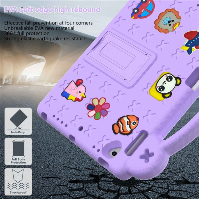 A-One Brand - iPad Air 2 (2014)/Air (2013) Skal EVA Kickstand Shockproof - Lila