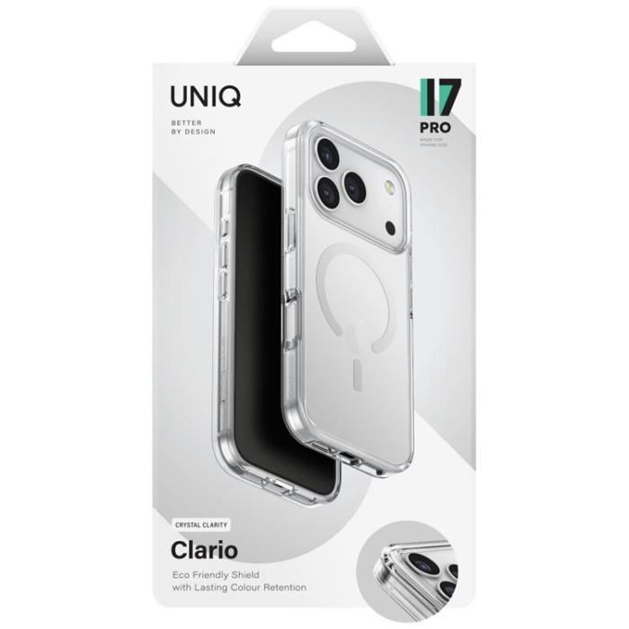 UNIQ - UNIQ iPhone 17 Pro Mobilskal MagSafe Clario - Transparent