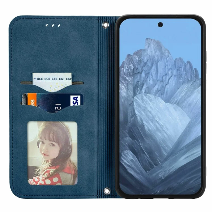 A-One Brand - Google Pixel 10/10 Pro Plånboksfodral Magnetic Absorption - Mörkblå