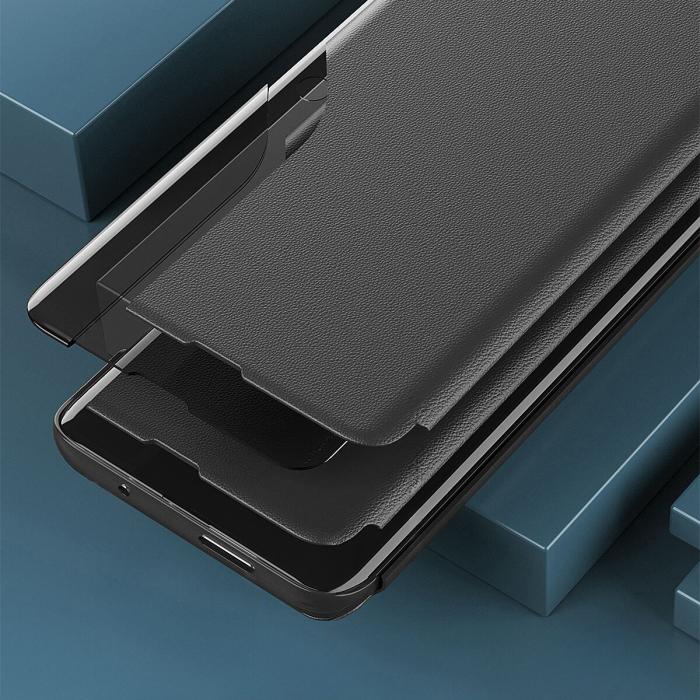 OEM - Galaxy S24 Ultra Fodral Eco Läder View - Svart