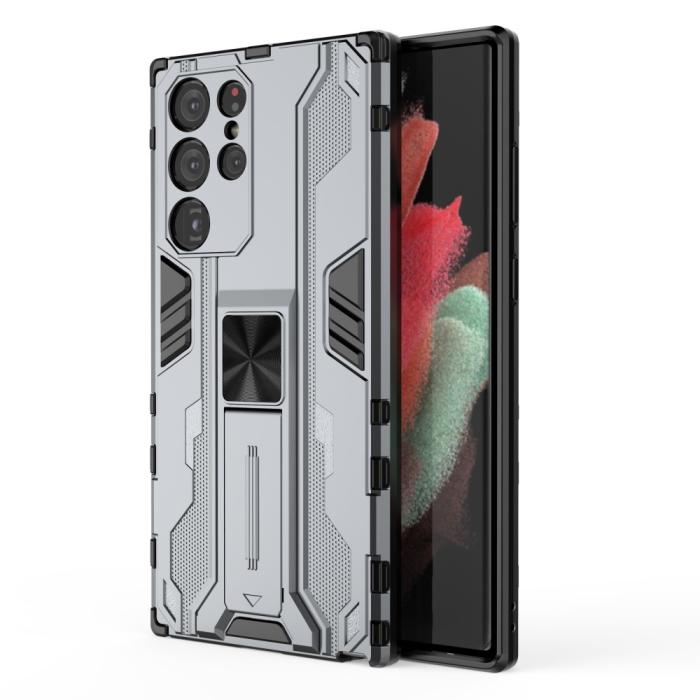OEM - ShockProof Kickstand Skal Galaxy S22 - Grå