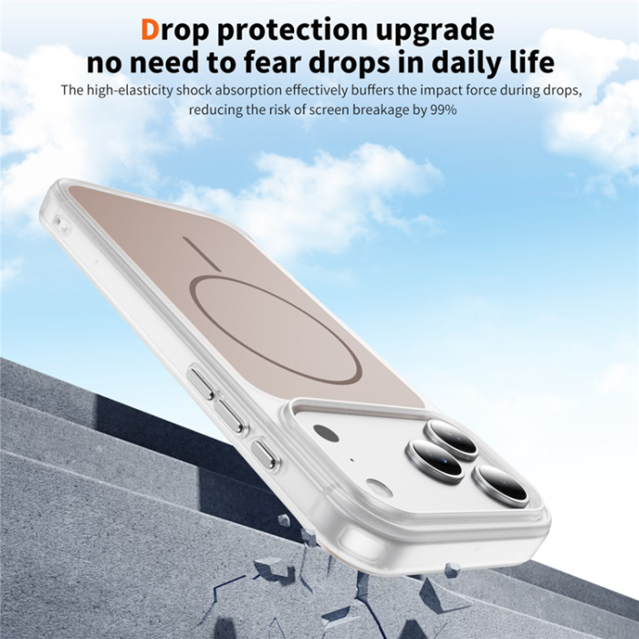 A-One Brand - iPhone 17 Pro Mobilskal MagSafe Skin Touch TPU PC - Guld