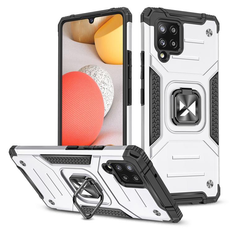 Wozinsky Ring Armor Skal Galaxy A42 - Silver