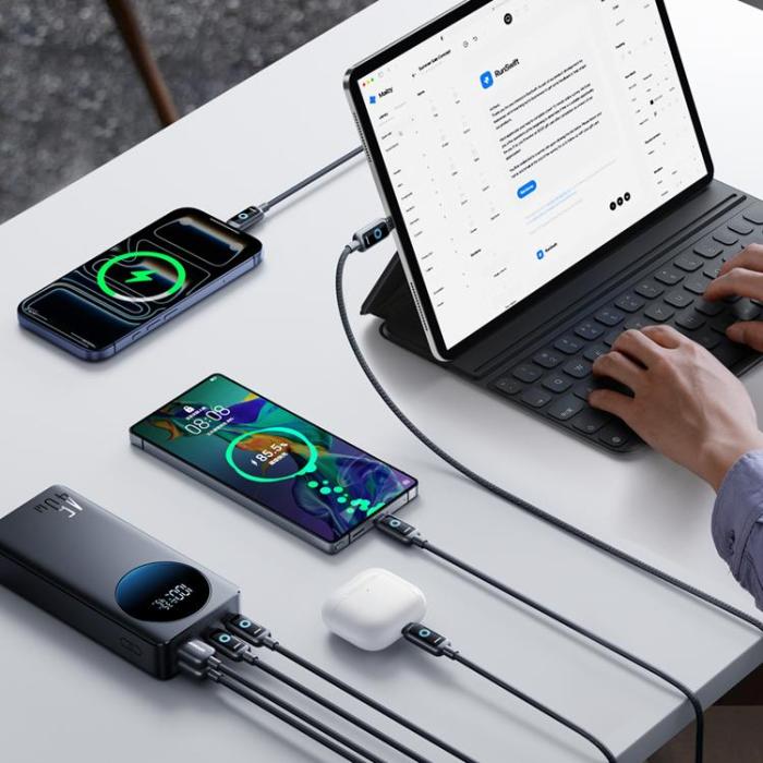 Joyroom - Joyroom Powerbank 20000 mAh 45W 2xUSB-A 2xUSB-C med Display - Svart