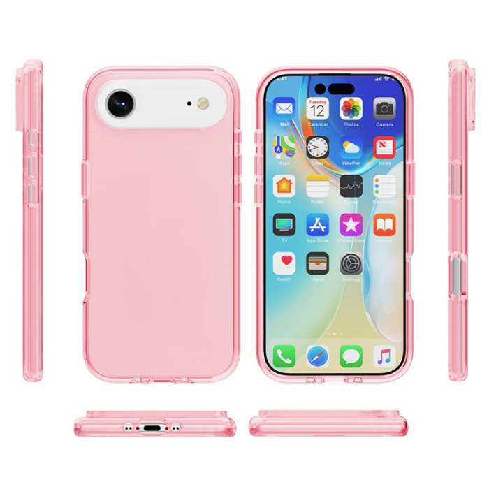 AMORUS - AMORUS iPhone Air Mobilskal Shockproof - Clear Rosa
