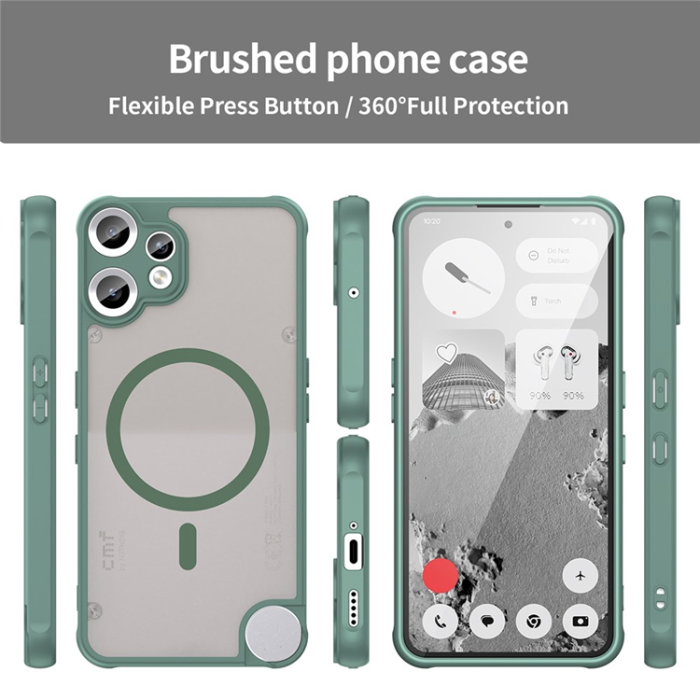 A-One Brand - Nothing CMF Phone 2 Pro Mobilskal MagSafe Anti Drop - Grön