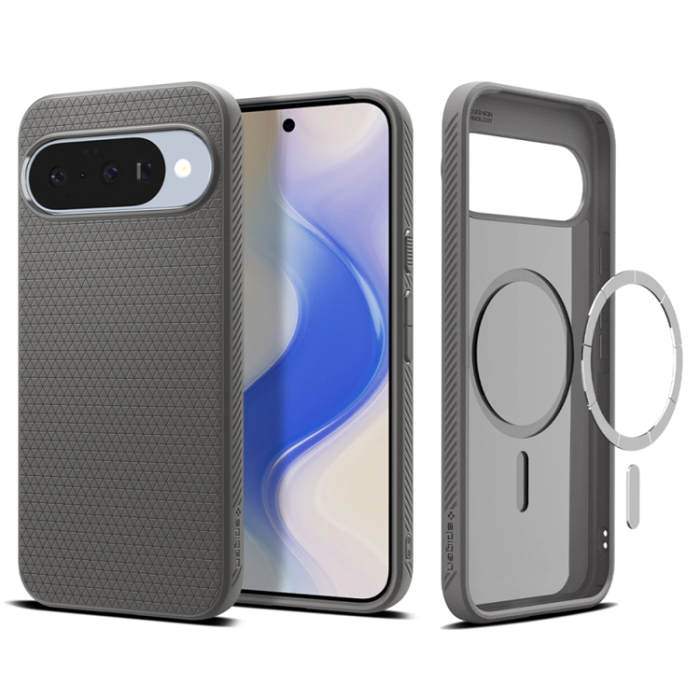 Spigen - Spigen Google Pixel 10/10 Pro Mobilskal Magsafe Liquid Air - Marble Grå