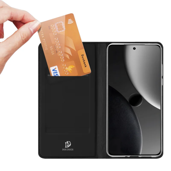 Dux Ducis - Dux Ducis Xiaomi 15 Ultra Plånboksfodral Skin Pro - Svart