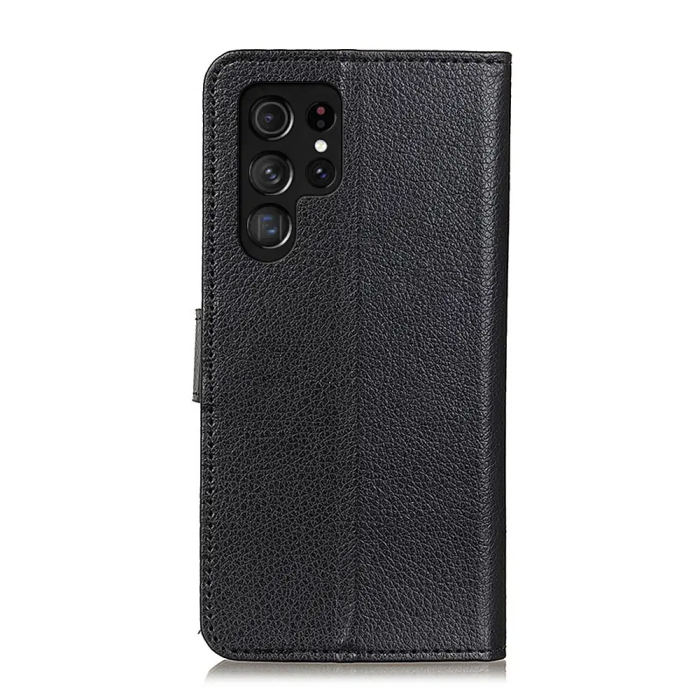 Taltech - Galaxy S22 Ultra Plånboksfodral Premium - Svart
