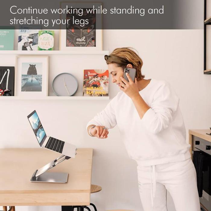 BUFFALO - Desire2 Laptopställ Supreme Sit-Stand Aluminium