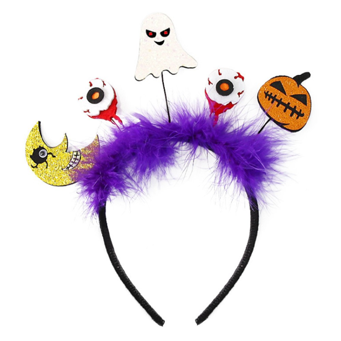 OEM - Halloween Hårband Pumpa Spindel Skelett - Spöke+Ögonglob