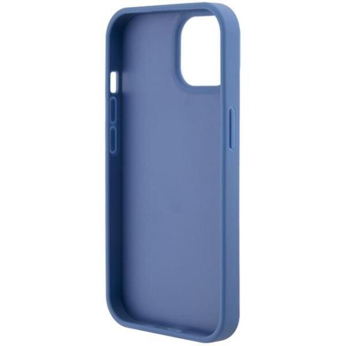Guess - Guess iPhone 15 Mobilskal Crossbody Metall Logo - Blå