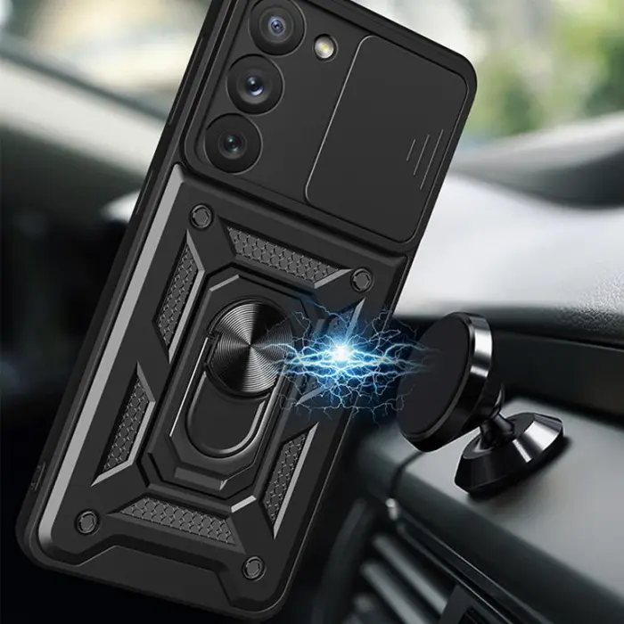OEM - Galaxy A14 5G Skal med Ringhållare Hybrid Armor Camshield - Blå