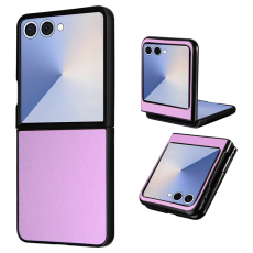 A-One Brand - Galaxy Z Flip 7 Mobilskal PU Läder Protective - Lila