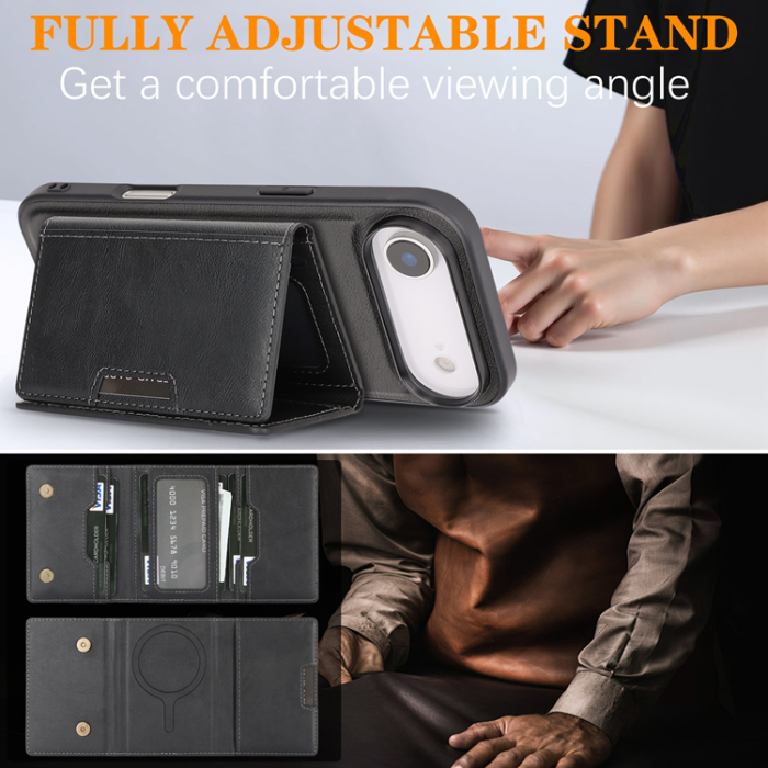 A-One Brand - iPhone Air Mobilskal MagSafe Kickstand Tri-fold Korthållare