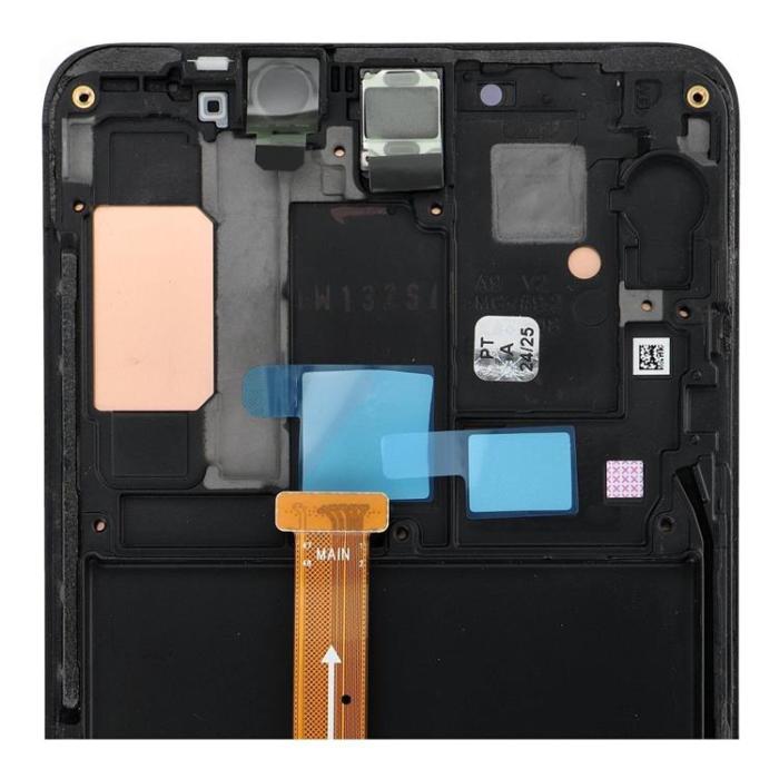 SpareParts - Galaxy A9 2018 Skärm med LCD-display Service Pack A920F