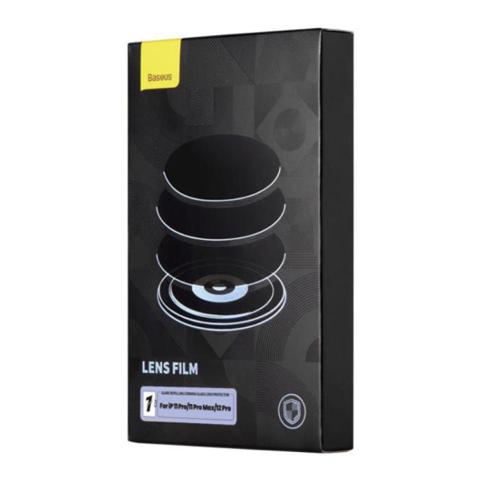 BASEUS - Baseus iPhone 12 Pro/11 Pro Kameralinsskydd i Härdat Glas
