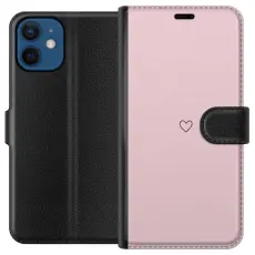 Gustaf - Pl&aring;nboksfodral till Apple iPhone 12 mini med Litet Hj&auml;rta
