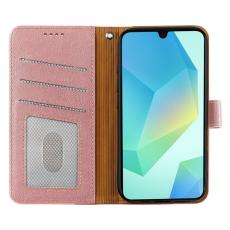OEM - Samsung Galaxy A57 Fodral RFID Skydd Konstl&auml;der - Ros&eacute;guld