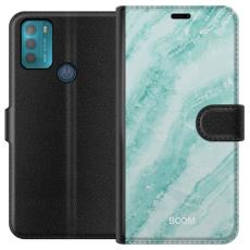 iSecrets - Pl&aring;nboksfodral till Motorola Moto G50 med Mint Marble