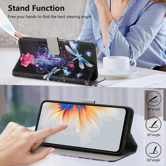 A-One Brand - Sony Xperia 10 VII Plånboksfodral Pattern Printing - Dragonfly