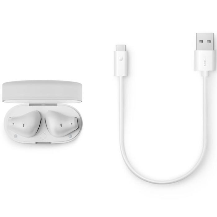Philips - Philips TWS In-Ear Hörlurar Dynamisk bas - Vit